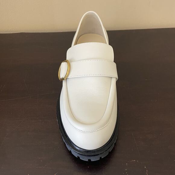 Banana Republic Ivory Leather Lug Loafers - Picture 4 of 8